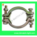 Carbon Steel Heavy Duty Double Bolt Hose Clamp